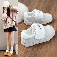 Velcro Fur Shoes Lazy Casual Shoes~