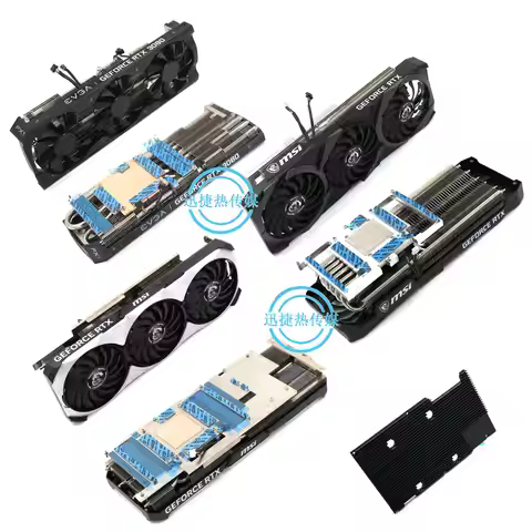 Custom Replacement Reference Turbo Cooler Heatsink & Reinforced Backplate for NVIDIA RTX 3080 3080Ti