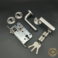 100% Stainless Steel Lever Lock for wooden doors, plastic doors, aluminum doors, iron doors - 4x8 St