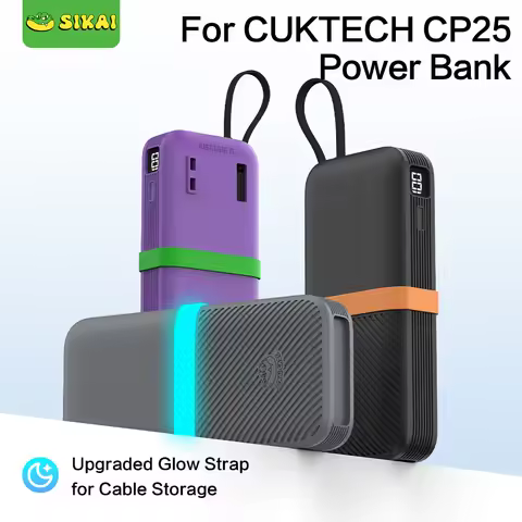 SIKAI Silicone Protective Case Cover for CUKTECH CP25 PowerBank Portable Soft Flexible Scratch Resis