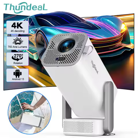 ThundeaL New TD80Pro 4K Full HD Android Projector 750 Ansi Home Theater TD80 Pro Video Portable Mini