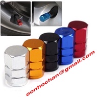 MKR PENUTUP TIUB TAYAR ALUMINIUM ALOY TYRE VALVE CAP NUT CAPS MOTOR TYRE / CAR KERETA / BICYCLE UNIVERSAL WITH LEAK SEAL