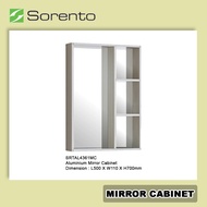 SORENTO Aluminium Water Proof Bathroom Toilet Basin Cabinet Mirror Cabinet ( BROWN / BEIGE ) SRTMCB4360MC / SRTAL4361MC