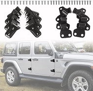 for Jeep Door Hinges Wrangler JL Inside and Outside 4 Door Hinge Assembly Kits Compatible with Jeep 