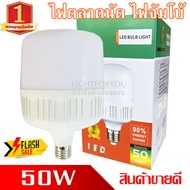 ขายดีอันดับ 1 หลอดไฟ จัมโบ้ LED 50W (แสงขาว) E27 ประหยัดไฟ88% หลอดไฟตลาดนัด หลอดไฟแม่ค้า หลอดไฟขายขอ