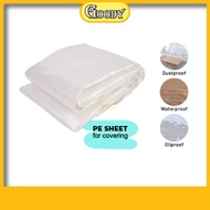 PE Sheet / Plastic Sheet Cover 4 1/2" X 20FT For Furniture Paint Sofa Mattress Floor Plastik / Cat c