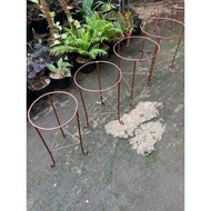 Round iron pot rack plant rack/ pot size 30CM HEIGHT 38 CM-tembaga