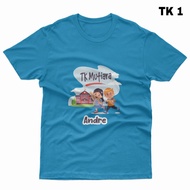 Kaos Anak Karakter TK Taman Kanak Gratis Custom Sablon Nama Sendiri dan Nama Sekolah Usia 1-12 Th