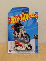 ~ 阿開王 ~ Hot Wheels Honda Super Cub Custom 1/64 風火輪 本田重機 紅白