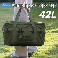 MLADEN 42L Outdoor Camping Bag Foldable Large Capacity Waterproof Storage Box for Travel Camping