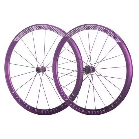 700C RUJIXU 6-claw road wheel set aluminum alloy V/C ring brake disc brake 120 sound straight pull s