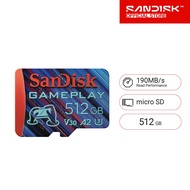 SanDisk GamePlay microSD card for Mobile Gaming, 512GB microSDXC, SQXAV, V30, U3, C10, A2, UHS-I, 19