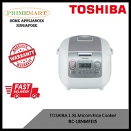 TOSHIBA 1.8L Micom Rice Cooker RC-18NMFEIS *2 YEARS LOCAL WARRANTY