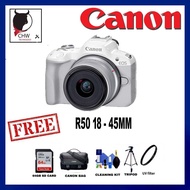 CANON EOS R50 BODY / KIT RFS 18-45MM IS STM / KIT TWIN RFS 18-45MM+55-210MM IS STM FREE 64GB & BAG &