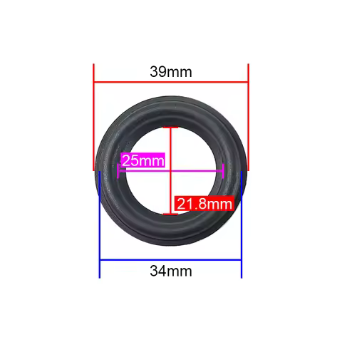 1.25 inch/1.5 inch 39MM Speaker Rubber Surround Suspension Edge Repair Accessories for For JBL Harma