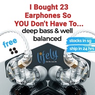 Ship From SG - Earphones Deep Bass Wired with Mic 3.5mm Jack, Hi-Def Sound with Frequency up to 2000