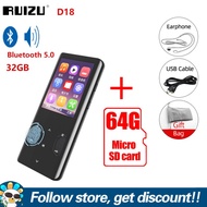 RUIZU D18 Bluetooth MP3 MP4 Player With Built-in Speaker Protable 32GB