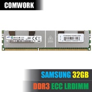 แรม SAMSUNG 32GB DDR3 ECC LRDIMM LOAD REDUCE SERVER RAM MEMORY PC3 X79 C602 WORKSTATION SERVER DELL HP COMWORK