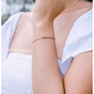 FALISHA JEWELRY ROSEA BRACELET 925 STERLING SILVER WITH ROSE GOLD PLATED WOMEN'S BRACELET S925 ROSE 