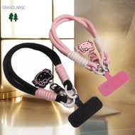 [GrandLarge] Hello Kitty Phone Lanyard-Dual Hook Cute Lanyard Gift-Pink Rotating Phone Charm Birthda