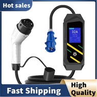 7KW 32A 1Phase Portable EV Charger Electric Car Charger EVSE Portable Fast Charging Cable WiFi APP B