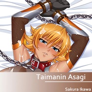 【Seasonal Sale】 Anime Taimanin Asagi Sakura Ikawa Dakimakura Hugging Full Body Pillow Cover Case 3d 