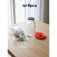 100ML GLASS BREAST MILK BOTTLE (8PCS), MILK BOTTLE, GINGERSHOOT JAMU BOTTLE