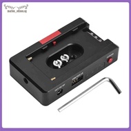 [marlon_edison.] NP-F Battery Charger Metal Battery Adapter Plate USB DC12V DC8V DC Outputs 1/4In fo