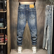 Men's Slim Fit Red Ear Denim Craft Washed Jeans