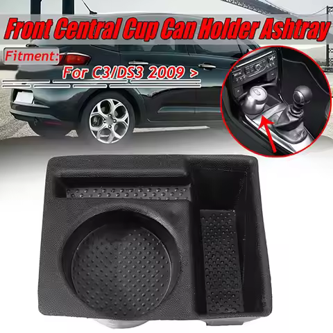 Front Central Drink Cup Holder For Citroen C3 DS3 2009-2019 9425E4 Car Storage Organizer Box Coin Ho
