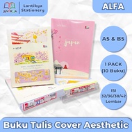 [1 PACK] ALFA A5 & B5 Notebook Contents 32/36/38/42/50 Sheets School Notebook/