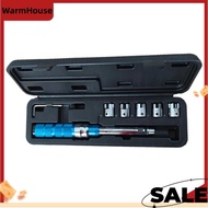 7PCS Drive Click Torque Wrench Set 2-10 NM Spoke Torque Wrench Steel Torque Wrench Set 2-10 NM with 