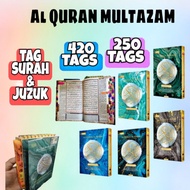 TAGGING AL QURAN MULTAZAM WAKAF IBTIDA A5/B5/A4 SESUAI UNTUK HADIAH, & HANTARAN TAGGING SURAH TAG JU