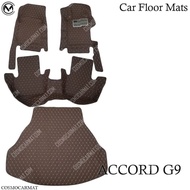 6D Leather Carpet HONDA ACCORD G9 Year 2013-2018 Car
