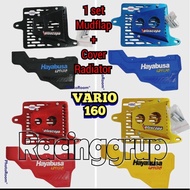 MUDFLAP PACKAGE SET + RADIATOR COVER HRC NEW 160 VARIO NEW 160 ALUMINUM