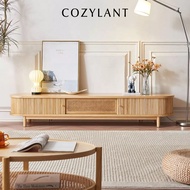 Cozylant Taylor TV Console / Solid Wood TV Console / Storage Space / Rattan Cabinet / Living Room / Minimalist