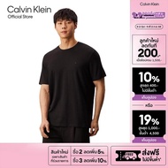 CALVIN KLEIN เสื้อยืดคอกลมแขนสั้นผู้ชาย Luxury Cotton T-shirt รุ่น 4LB275G UB1 - สีดำ