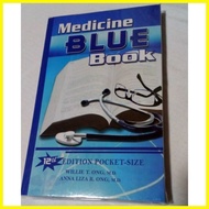 ☎ ∇ ✒ Medicine BLUE Book  Pocket Size 12th edition Willie Ong M.D Anna Liza R. Ong M.D