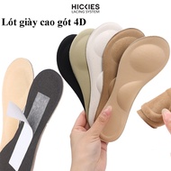 Set 2 4D Suede / Anti-Slip, Sweat Absorbing Soft High Heel Insoles - HICKIES Lacting SYSTEM