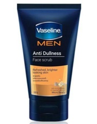 Vaseline Men Face Anti-Dullness Face Scrub 100ml. วาสลีน เม็น แอนตี้ ดัชแนท เฟซ สครับ เพื่อผิวหน้าผู