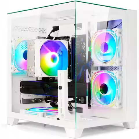 Gaming PC Desktop Ryzen 7 8700F | Radeon RX 7650GRE 8GB | 32GB DDR5 RAM | 1TB SSD PC Tower Computer(