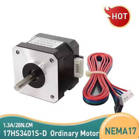 Nema 17 Stepper Motor 17HS3401S 1.3A 28N.CM H34mm 4-Lead For 3D Printer 42BYGH34 With DuPont Wires C