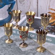 European metal liquor cup, high-end home hotel, creative and exquisite goblet, shot glass, wedding gift toast cup