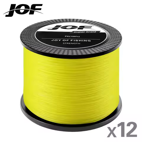 JOF X12 300M 500M 1000M Braided Fishing Line 12 Strands MultiColor Multifilament Saltwater PE Line 3