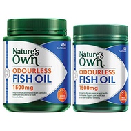 Nature's Own Odourless Fish Oil 1500mg 500 Capsules Exclusive Size