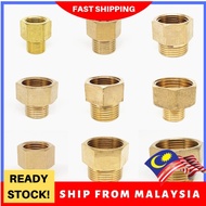 1/8" 1/4" 3/8" 1/2" Male to Female Thread Brass Pipe Connectors (M.stock) Brass Coupler Adapter[B991