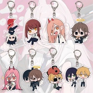 Chainsaw Man Anime Keychain 5 5CM Acrylic Pendant Denji Makima Power Aki Hayakawa Kobeni Anime