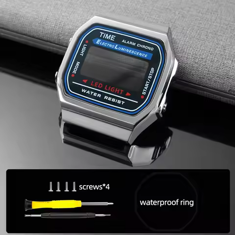 A168 Upgrade Stainless Steel Case bezel Mod Kit for Casio 3298 A168WA Watch High Quality Solid Metal