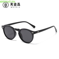 Cyxus Round Polarized Foldable Sunglasses for Women Men Folding Sun Glasses Metal Frame Eyeglasses P