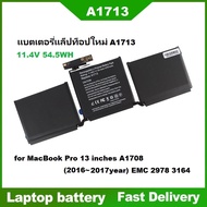 ☸ใหม่เข้ากันได้ A1713 Laptop Battery for MacBook Pro 13&quot A1708 2016 2017 EMC 2978 3164